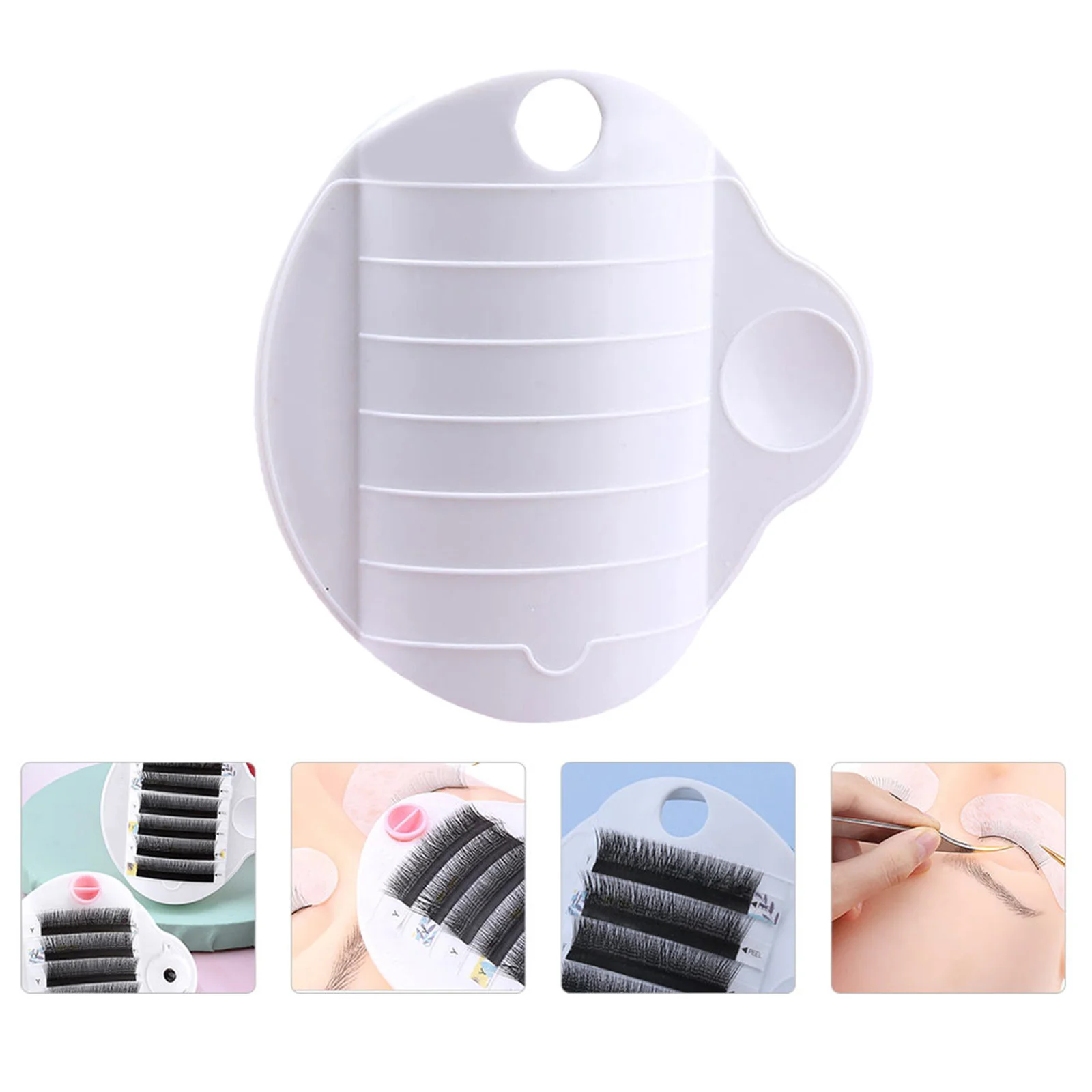 

1Set Eyelash Display Tray Premium Lightweight Lash Pad Adjustable Salon False Eyelash Plate Lash Extension Storage Holder
