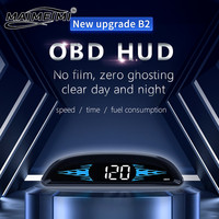 G2 B2 Head Up Display GPS / OBD Multifunctional Smart Car HUD Digital Speedometer Water Temp RPM Fuel Consumption Security Alarm