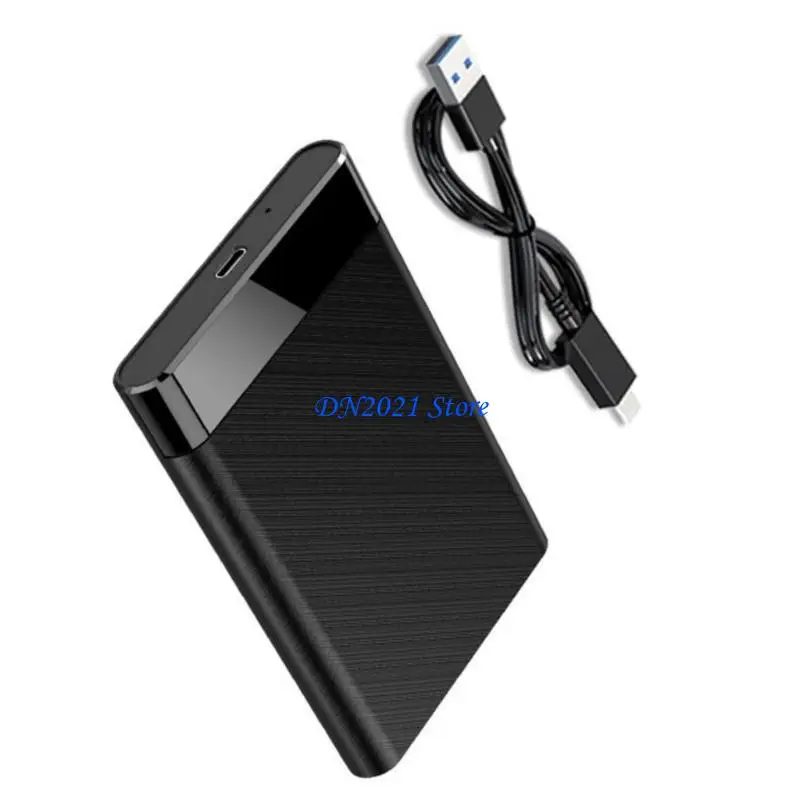 F3KE Portable SATA3.0 to USB C Hard Drive Case for 2.5" Fast Speed Data Transfer