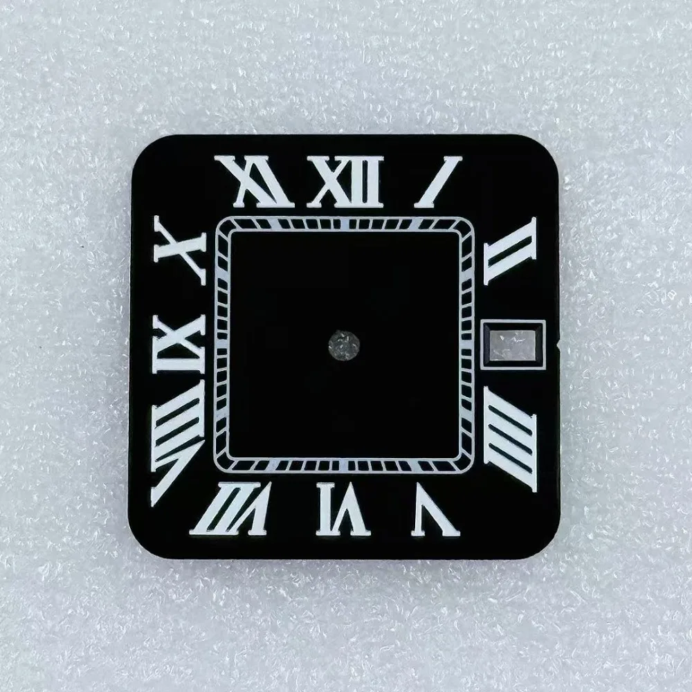 Quadrante quadrato NH35 da 27 mm per orologio meccanico con calendario romano modificato adatto al movimento NH35 nuovi colori multipli non luminosi