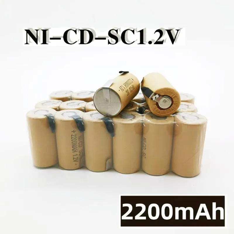 ☛Dobíjecí Ni-Cd baterie 2200mAh pro elektrické nářadí Makita, Bosch, Hitachi a DeWalt, baterie pro šroubováky, 1,2 V, vysoká kvalita - náhled 5