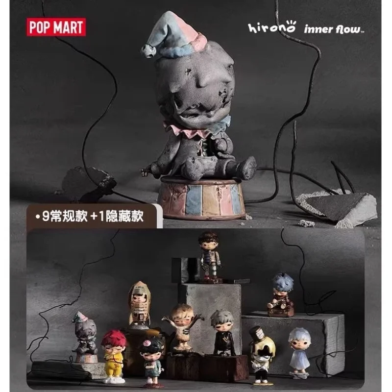 

Официальная подлинная фигурка Popmart Hirono Reshape серии, слепая коробка, реквизит для сцены, мультяшные подарки на Рождество и день рождения