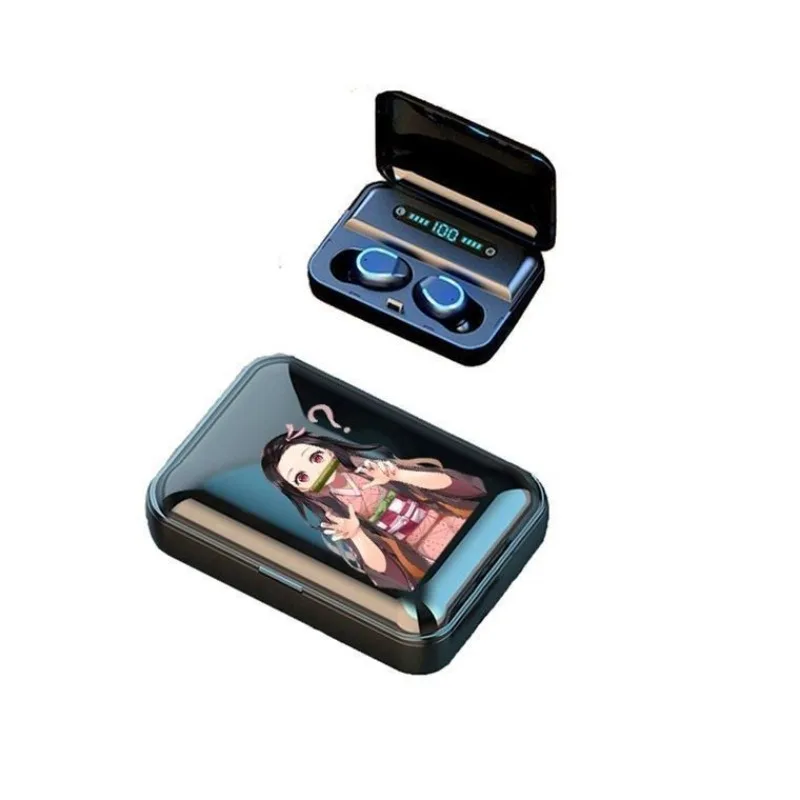 شيطان القاتل كامادو تانجيرو كامادو Nezuko الكرتون لطيف سماعة رأس بخاصية البلوتوث الرياضة اللياقة البدنية مريحة شحن لاسلكي سماعة #2