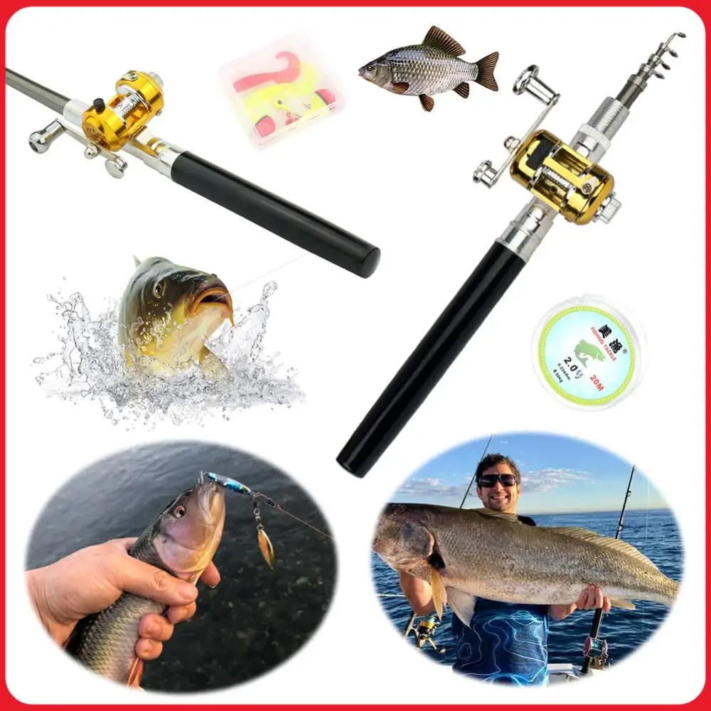 beginner saltwater fishing rod and reel combo Telescopic Travel Spinning Pole Set with Accessory making it a convenient and practical choice for anglers of all levels Saltwater Rods & Reel Combos