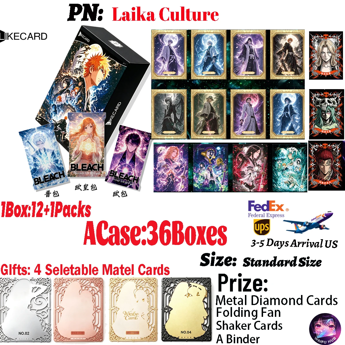 Wholesale BLEACH Collectible Trading Cards Ichigo Kurosaki Rukia Kuchiki Anime Hobby Collection Desktop Display Birthday Gifts