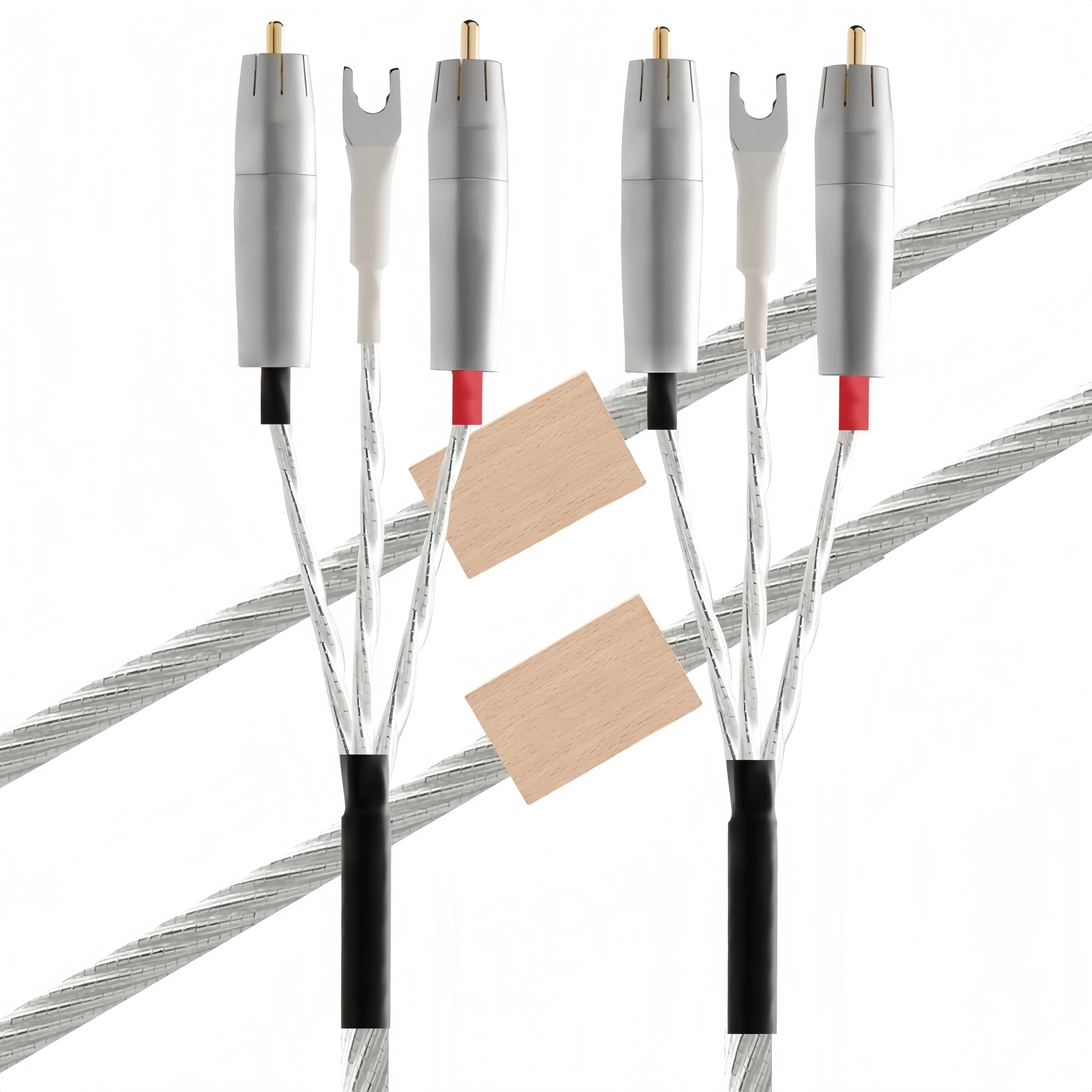 

Высококачественный высококачественный аудиосигнальный кабель RCA, двойной аудиокабель Lotus Sterling Silver, ламповый кабель усилителя компакт-диска