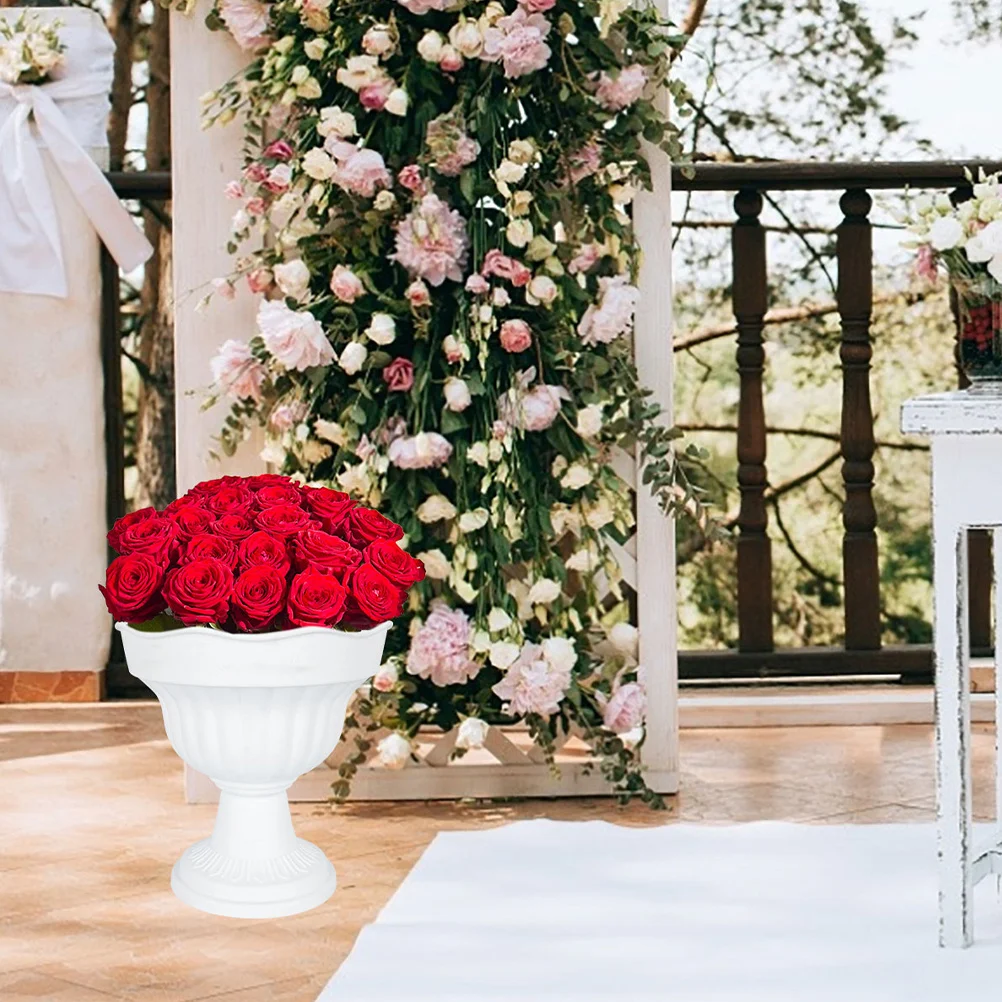 

2 шт. винтажный цветочный горшок, декоративный горшок для цветов, легкий римский цветочный горшок для дома, сада, орнамент для свадебной церемонии