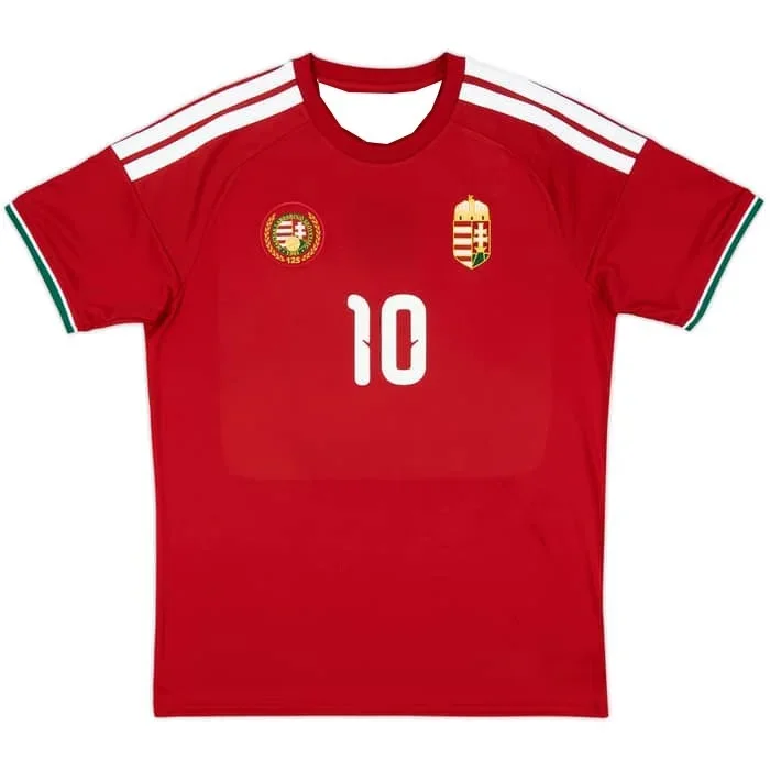 Рубашка игра Угорской национальной сборной Szoboszlai #   10 быстросохнущих дышащих рубашек для сезона 2026-27, мужской детский топ