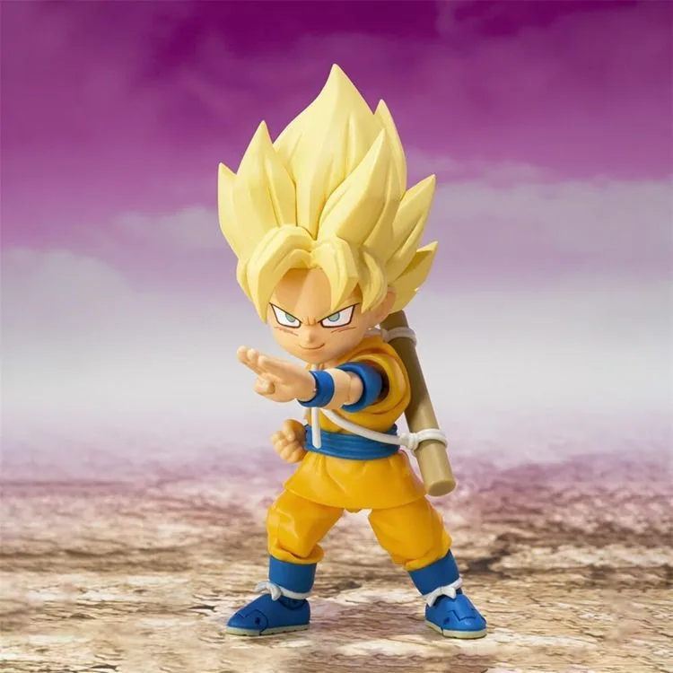 Spot SaleIn Stock Original BANDAI S.H.Figuarts SHF Super Saiyan Son Goku(MINI) Daima Action Figure Model Toysin Stock view 2