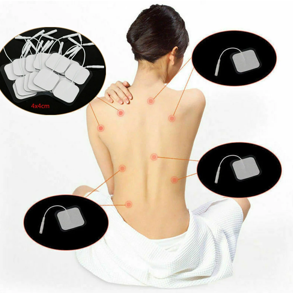 100/50/20P Tens Electrodes Pad EMS Muscle Stimulator Patch Reusable Replaceable Non Woven Fabric Self-adhesive Massager Stickers