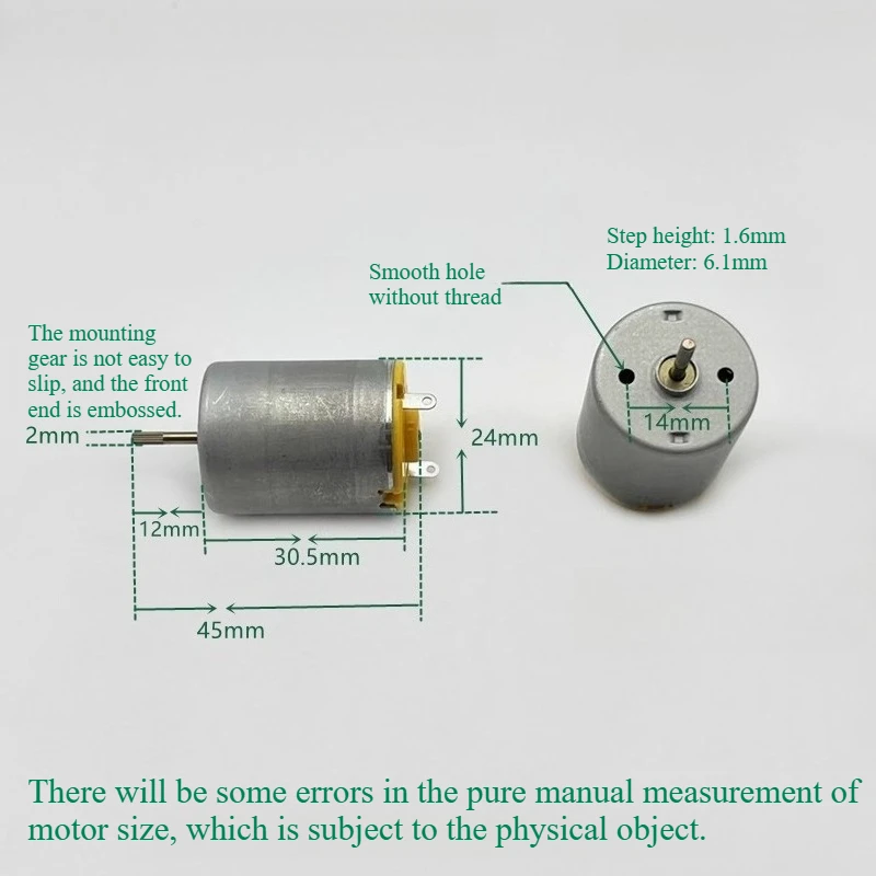 RP-280CN-2865 DC motor high torque remote control off-road vehicle toy modelcar electric grinding pen small household appliances