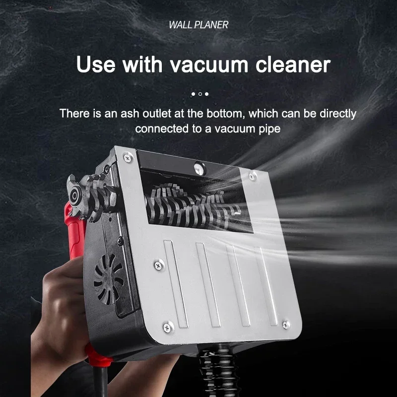 NEW Electric Wall Planer Automatic Wall Grinding Machine Dustless Scraping Putty Powder Spray Coating Wall Artifact