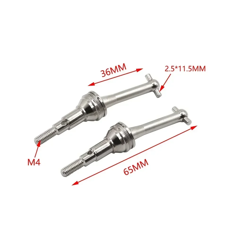 2 Stücke Metallantriebswellen Hundeknochen Für MJX 1/14 Hyper Go Truck 14301 14302 CVD 14410 RC Auto Upgrade Teile Zubehör