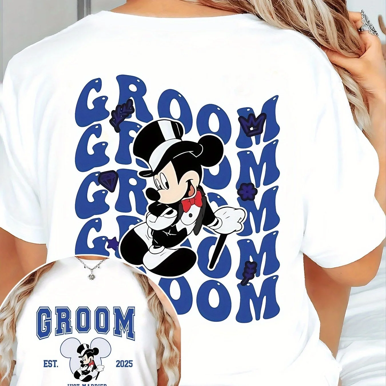 تي شيرت ديزني سيريز كارتون ميكي ويني تي شيرت حلو رائع للشارع تي شيرت صيفي كبير الحجم للنساء البالغات والأطفال #5