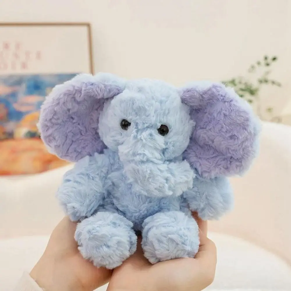 Divano Animali di peluche decorativi Mini elefante Cuscino di tiro in cotone PP Elefante di peluche che dorme 15 cm Elefante Regalo per bambini
