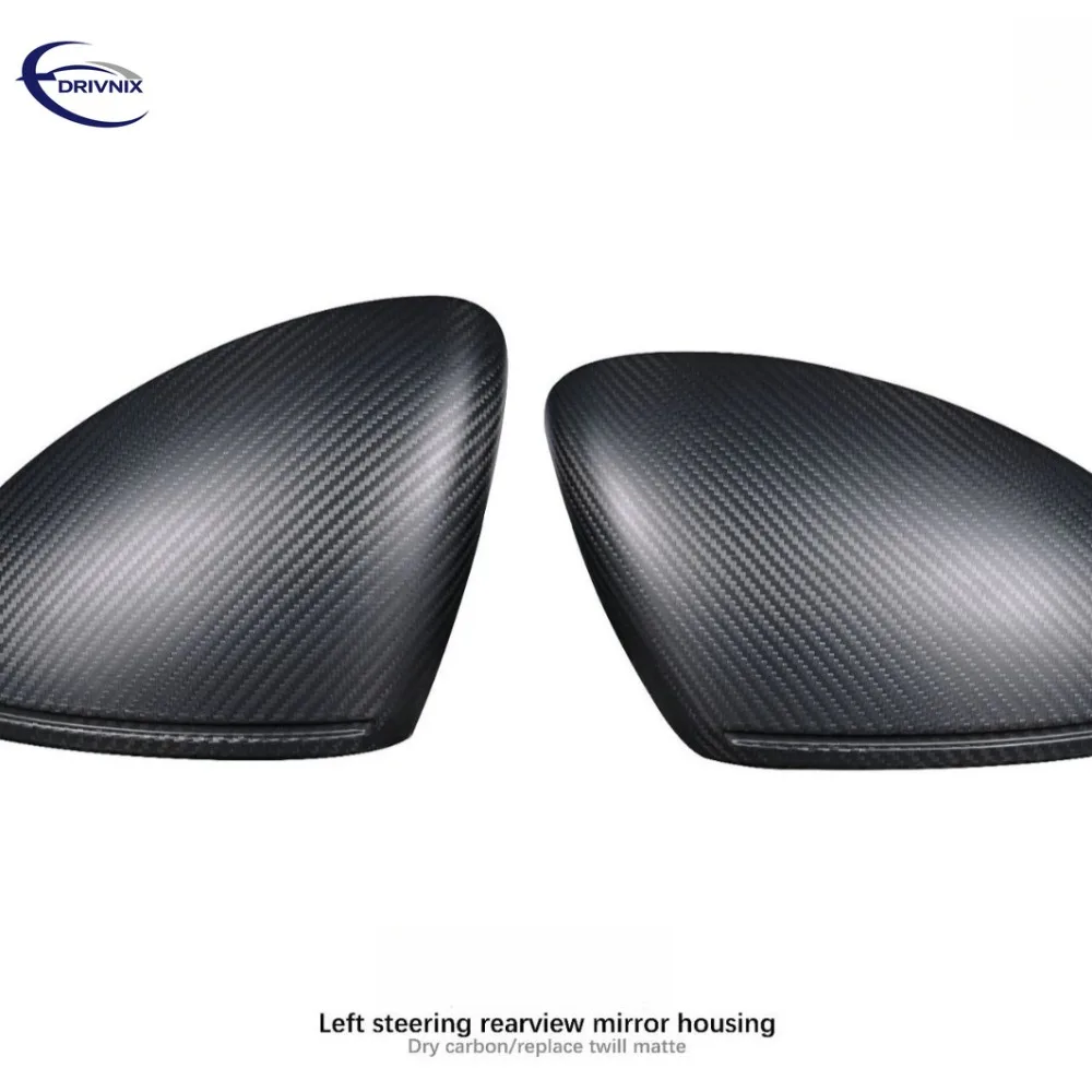High Quality Carbon Fiber Rearview Mirror Case Suitable for 18‑UP Cayenne 9Y0 Dry Carbon Left-Hand Drive Twill Matte Spare Part