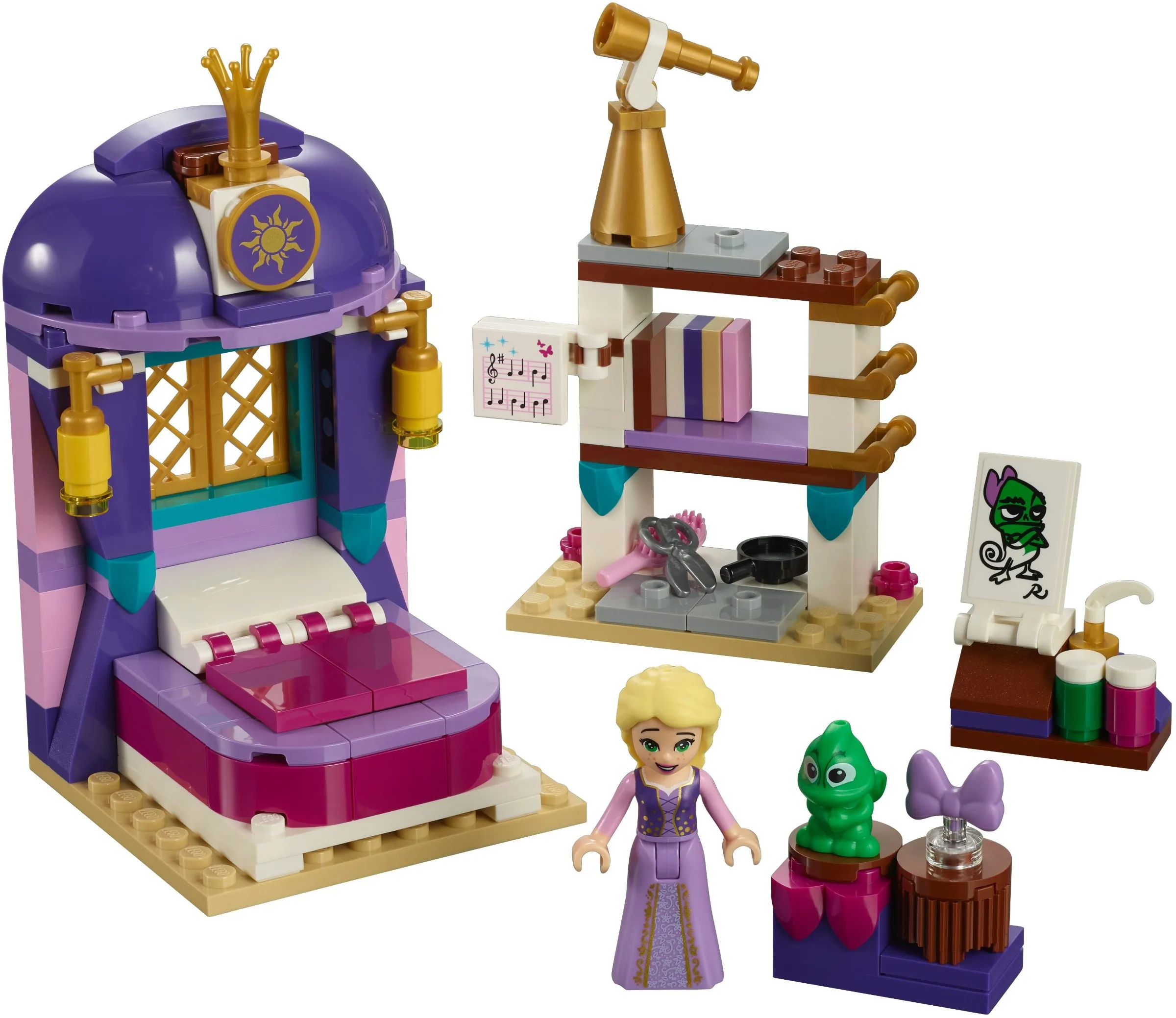 156 pcs 41156 Rapunzel's Castle Bedroom Princess toy 25017 Buliding Blocks for Girl Bricks for Children Toy