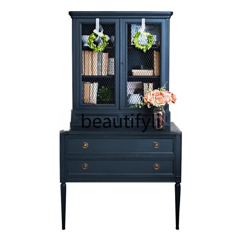 

Solid wood locker/multi-functional chest of drawers/neoclassical bookcase bookshelf customization
