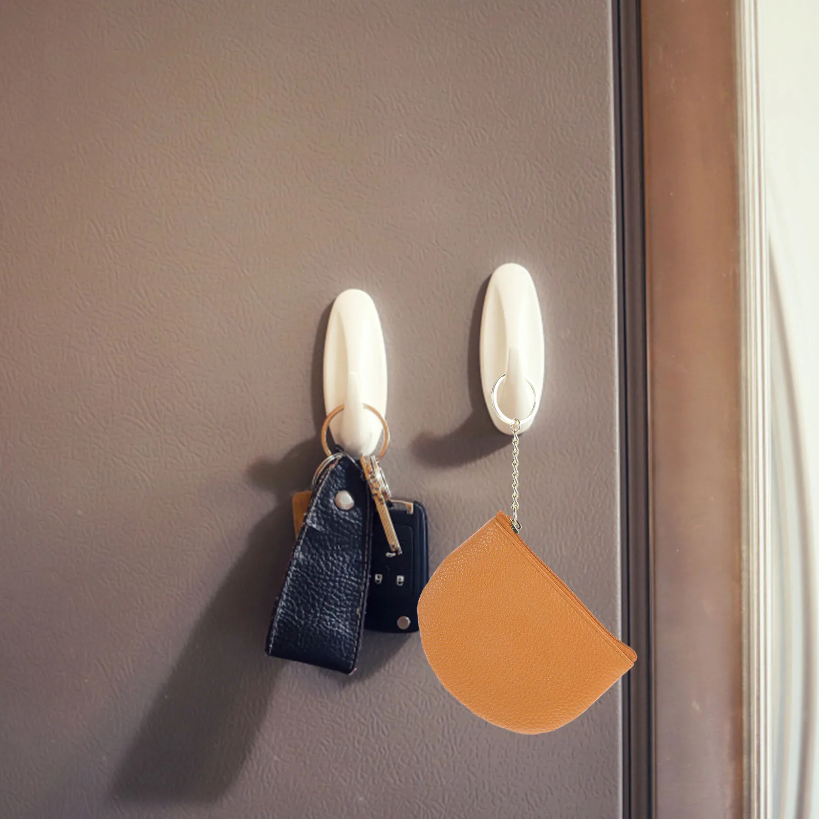 

Shell Small Wallet for Women Premium Mini Purse Lightweight Zipper Closure Keychain Compact Coin Pouch for Keys Lipstick Change