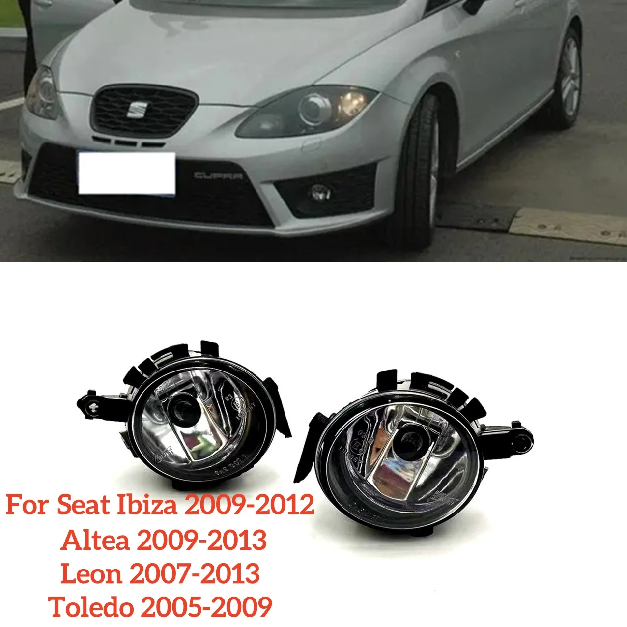 Fog Light For Seat Altea biza Leon Toledo front bumper lamps r36s car+accessories interior stickers baseus decor styling ideas