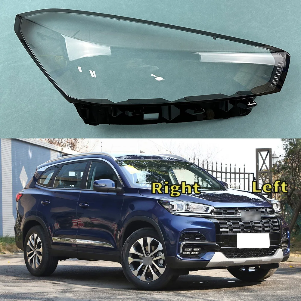 

For Chery Tiggo 8 2018-2020 Car Front Headlight Cover Headlamp Lampshade Lampcover Head Lamp light Covers glass Lens Shell Caps