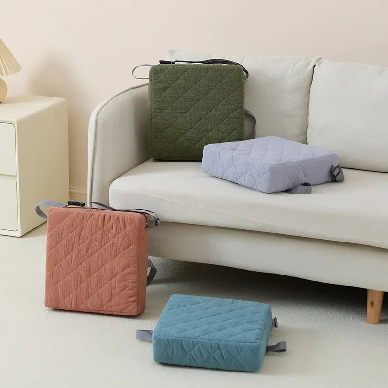 وسائد وسادة الكرسي للأطفال لتناول الطعام وكرسي معزز وحقيبة جلدية فاخرة قابلة للإزالة وقابلة للغسل ومريحة وناعمة للمقعد #4