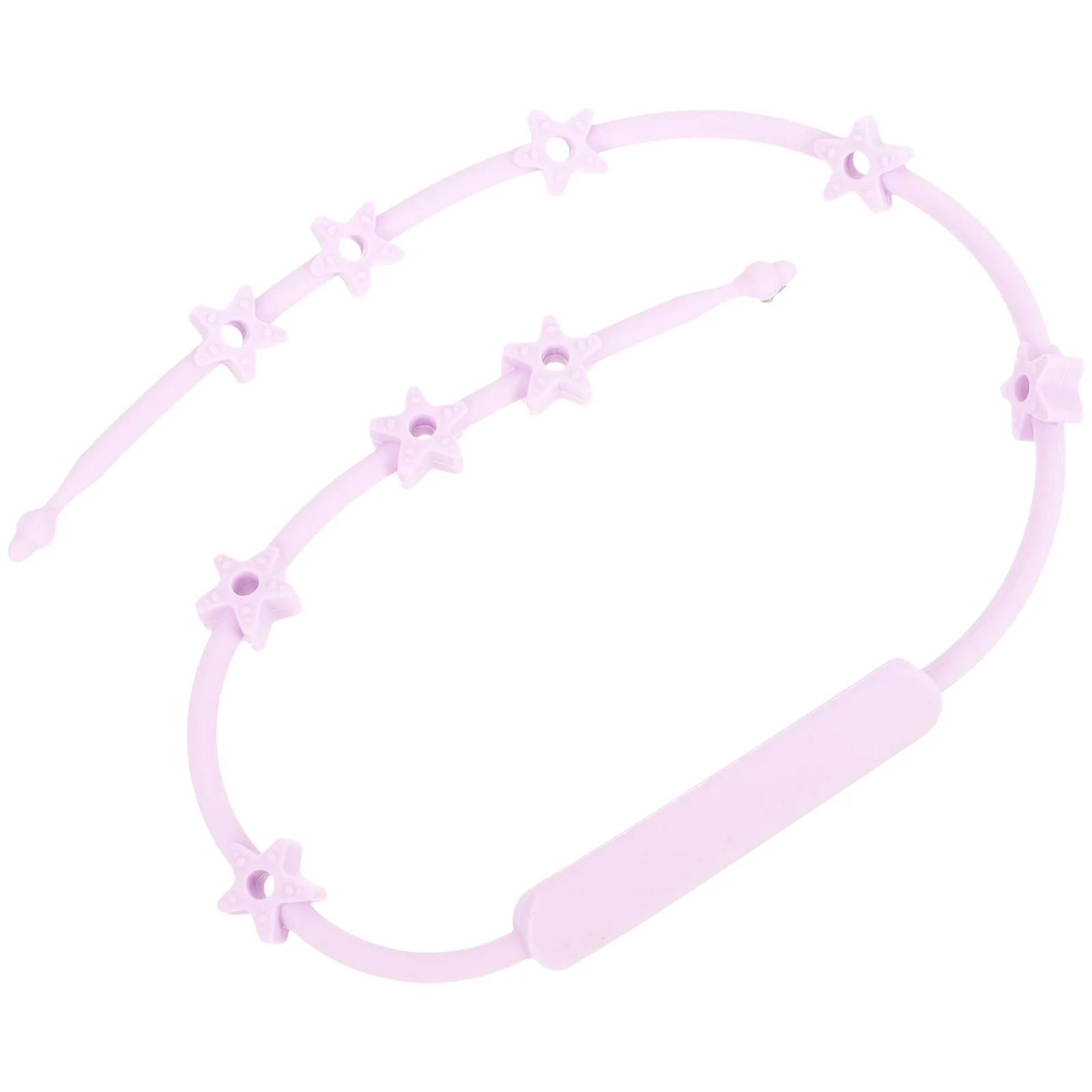 

Reusable Silicone Pacifier Strap Adjustable with Multiple Holes for Baby Stroller High Chair Bath Time Pacifier Anti Loss Chain