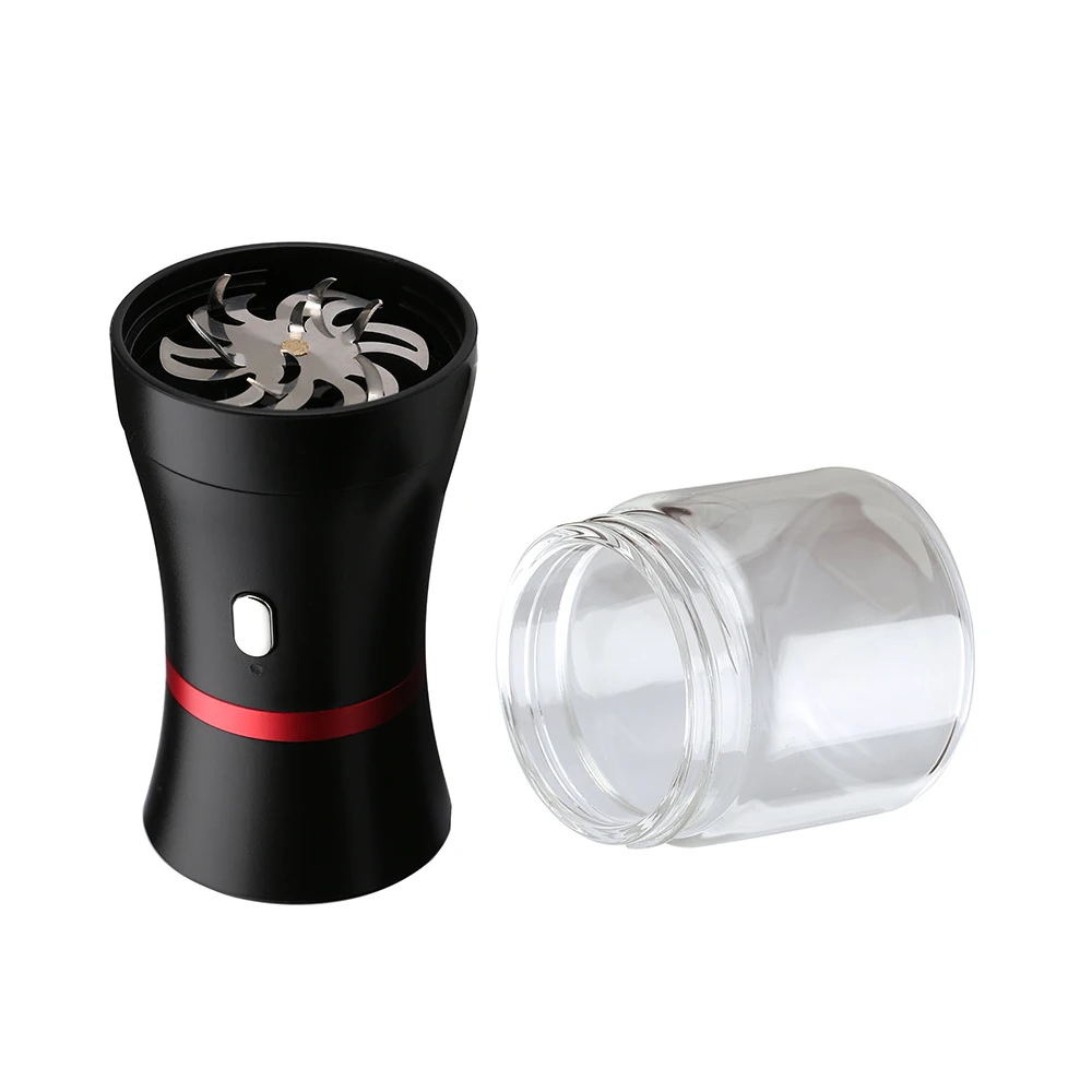 LTQ Electric Tobacco Grinder Crushes Tool with 1100mAh Battery Button Child Lock Protection Herbal Mills