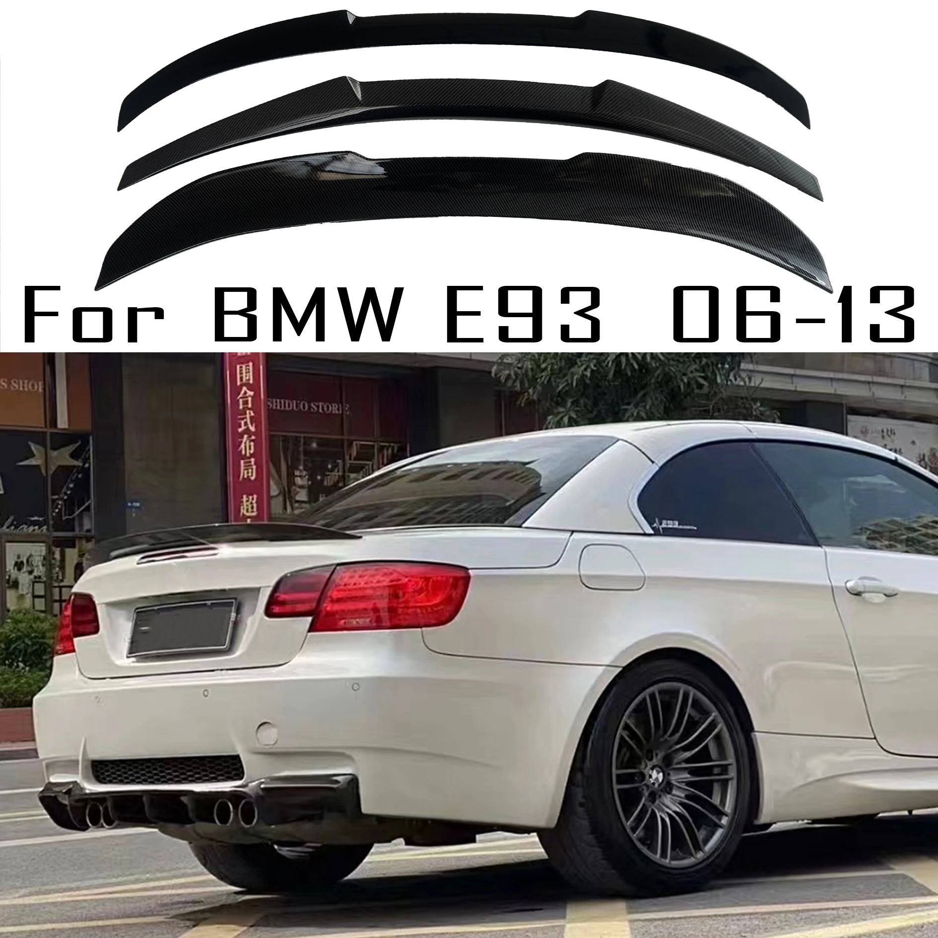 

For to BMW 3 Series E93 2006-2013 M4 PSM MP carbon fiber car modification parts, rear trunk lid spoiler