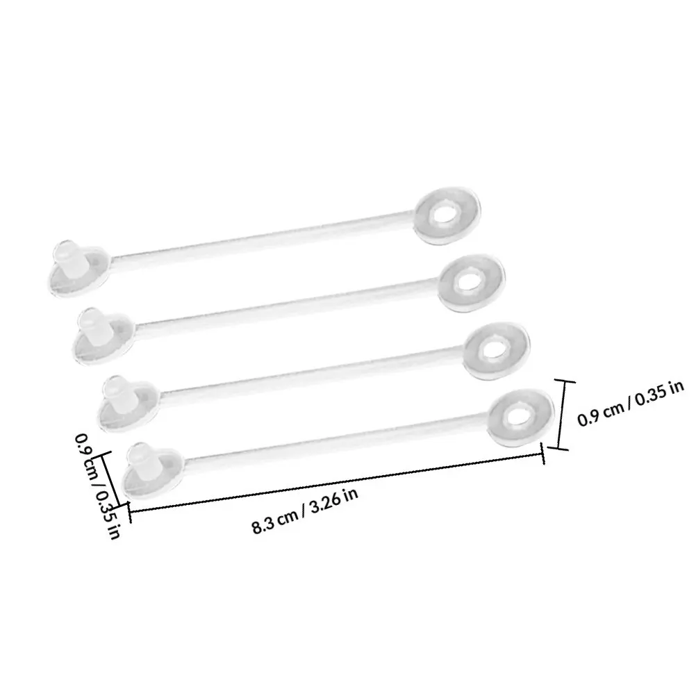 150Pcs Clear Loop Tag Fasteners PP Material Secure Tag Attachment for Clothing Shoes Bags Elegant Retail Display Holder