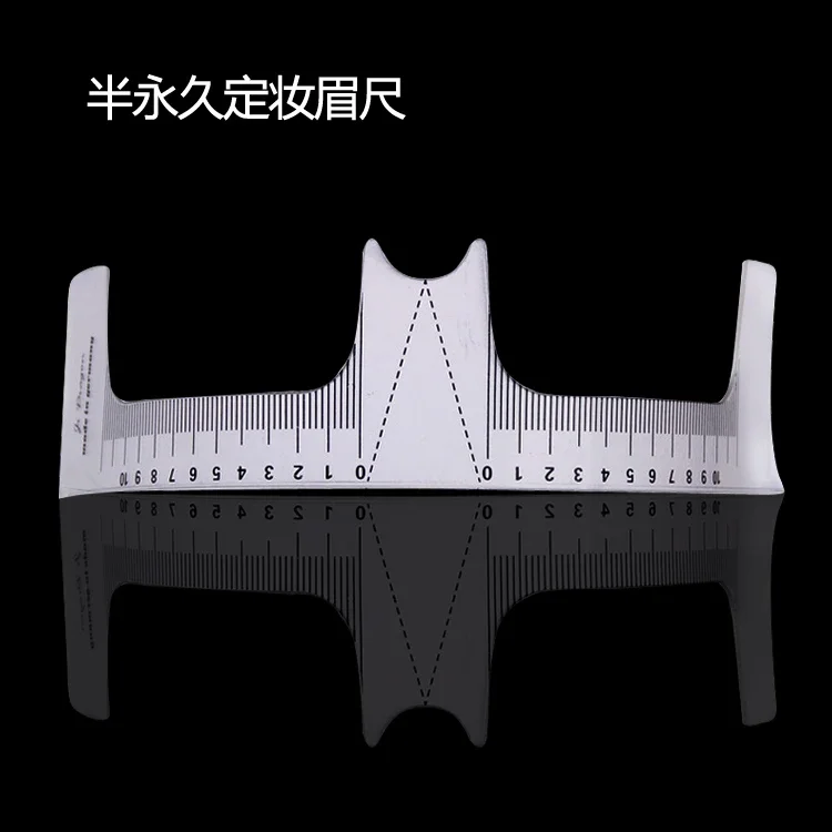 10 pcs Eyebrow Grooming Stencil Shaper Ruler Measure Tool Makeup Reusable Eyebrow Ruler Tool Measures