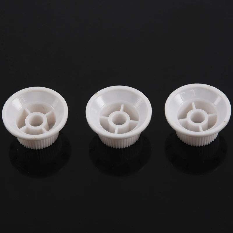 White Black 2 Volume & 4 Tone Guitar Control Knobs For Strat Style Guitar