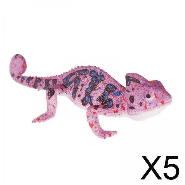 Mini Hagedis Dierenbeeldje Realistisch Rubber Speelgoed Cake Topper Desktop Sculptuur voor Thuis Woonkamer Kantoor Decor