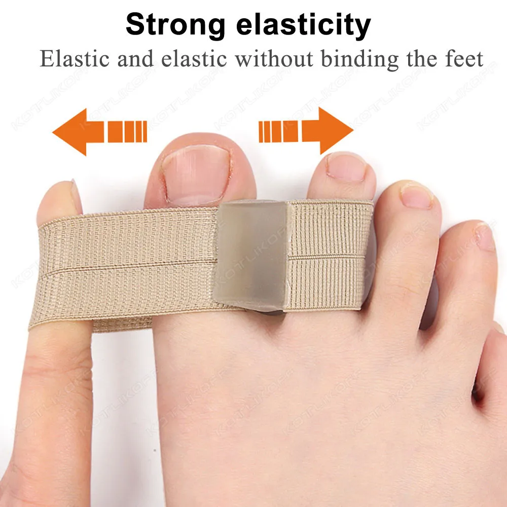 Silicone Toe Separator Hallux Valgus Bunion Corrector Orthotics Feet Bone Thumb Adjuster Correction Pedicure Feet Straightener