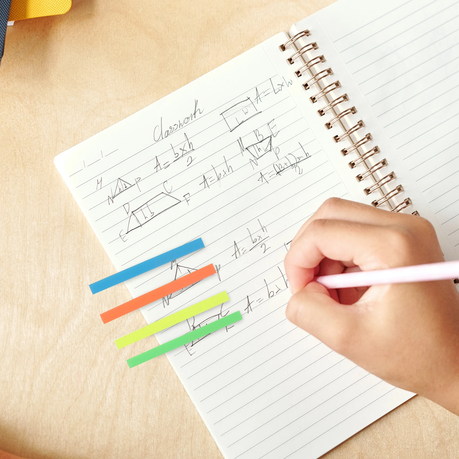 

6 Books Page Markers Journaling Supplies Fine Tabs Annotating Colorful Reading Strips Reusable PET Material Note