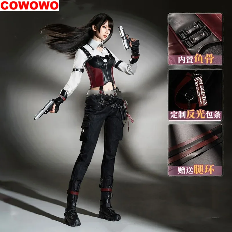 COWOWO Love and Deepspace Heroine  Cosplay Costume Miss Hunter Combats Uniform Dress Women Halloween Party Daily Outfit Game