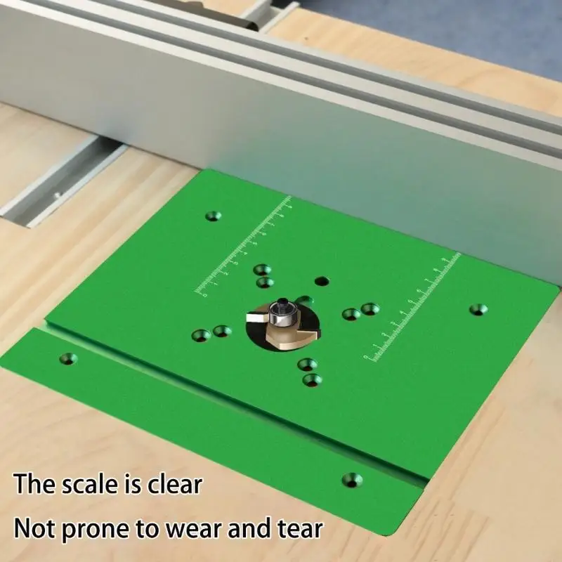 Corrosion Resistant Router Table Plate Suitable For  Woodworking Tool Ensures Durability Accurate Cutting Operations