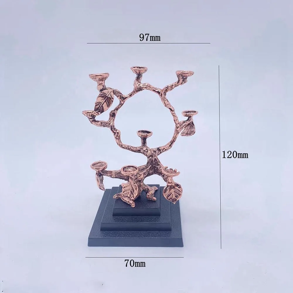 Tree Branch Crystal Ball Stand Multi-Tier Metal Display Base Sphere Holder Mineral Specimen Home Office Decor