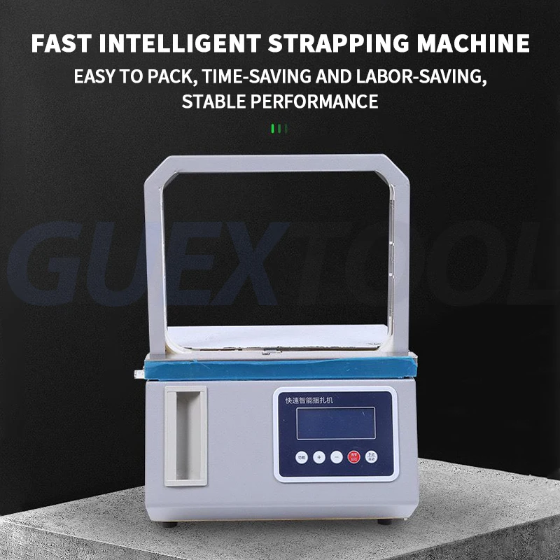 OPP Tape Automatic Banknote Bundling Strapping Machine Currency, Document, Paper, and Card Binding Supermarket Vegetable Baler