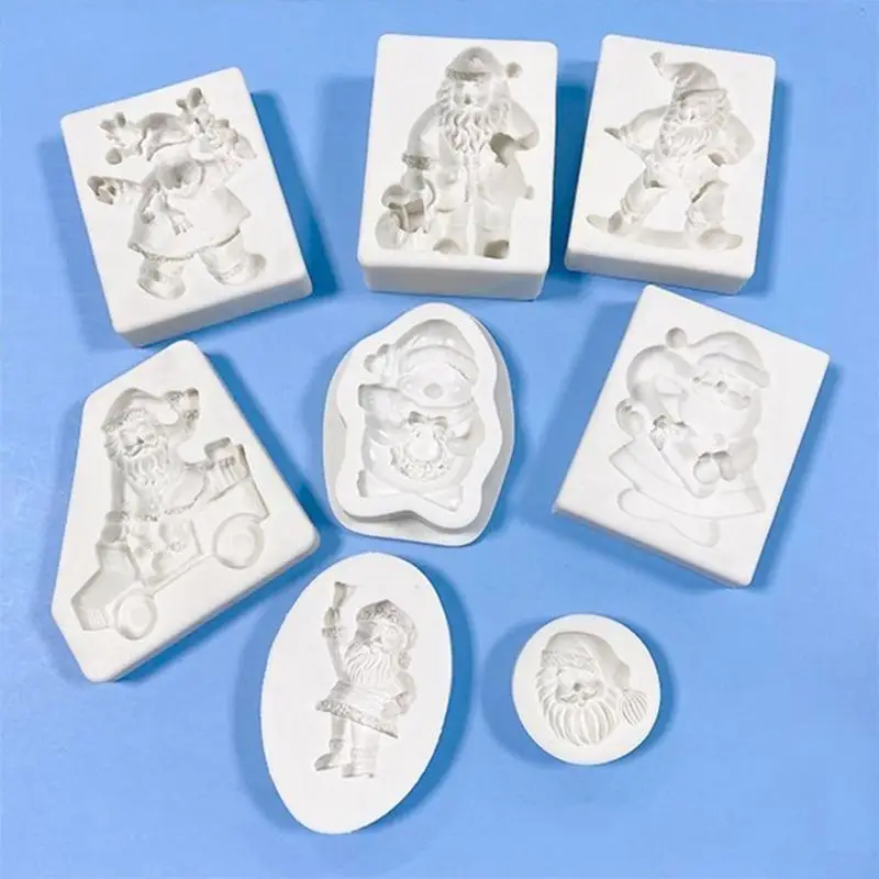 G6KF لطيف للإبداع هدايا الكريسماس شكل ثلاثية الأبعاد سيليكون قالب الكعكة أدوات كعكة فندان لكب كيك فندان الكعك الحلوى