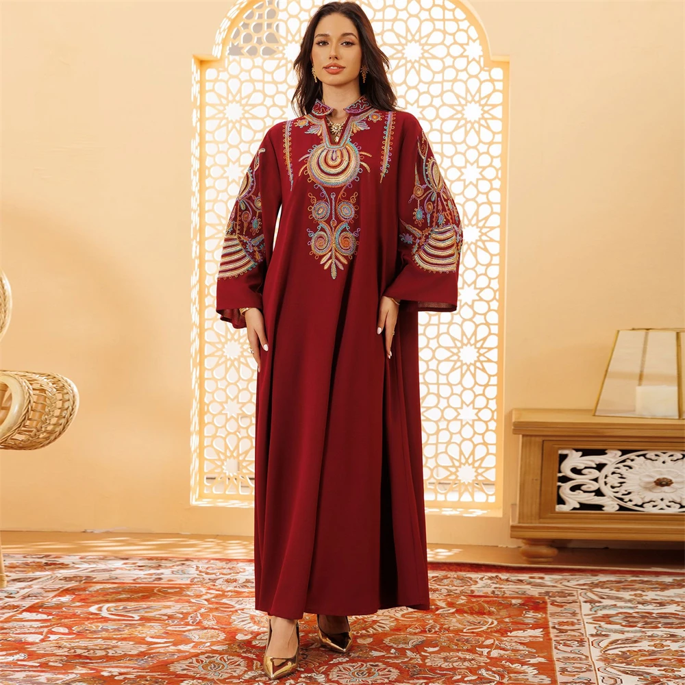 

Eid Muslim Abaya For Women Party Dresses Long Robe Ramadan Saudi Abayas Morocco Kaftan