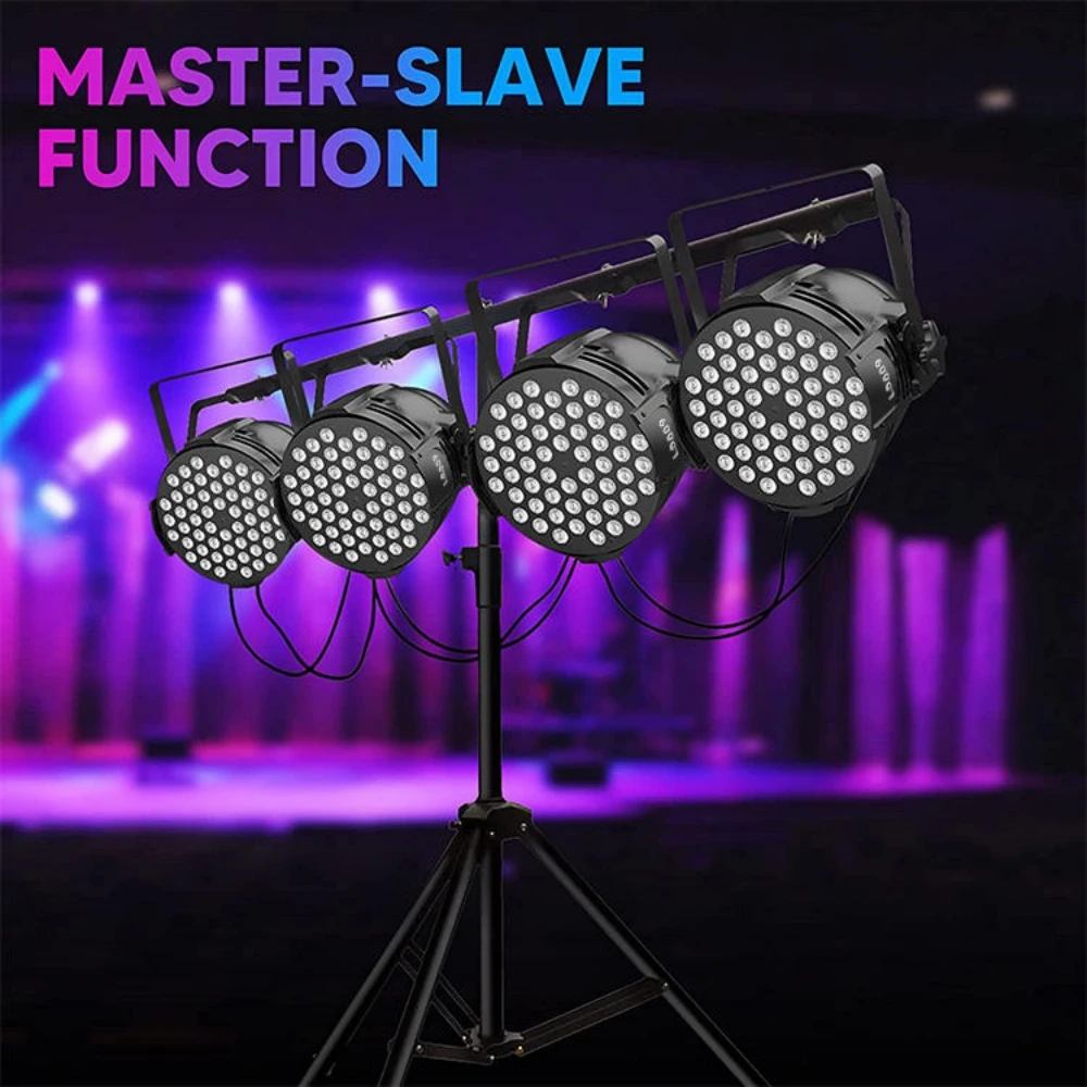 Imagem -06 - Big Dipper-amber Led Par Iluminação de Palco com Suporte Dmx e Controle de Som Canais de Luz de Festa Multi-purpose Hall Lp009 4*3w Rgbw