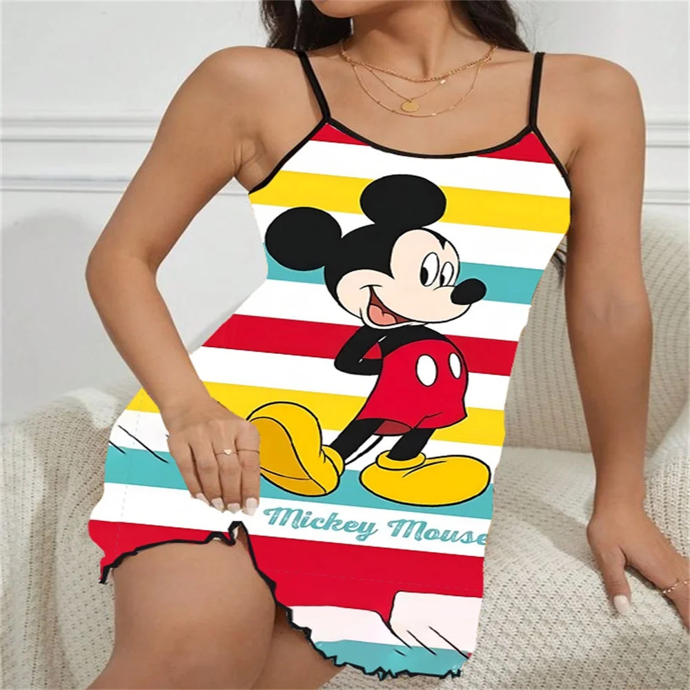 Disney Lingeries for Woman Night Sexs Top Seller Sexy Nighty for Women Hot Romantic Sleeveless Pajamas Woman Free Shipping Cheap