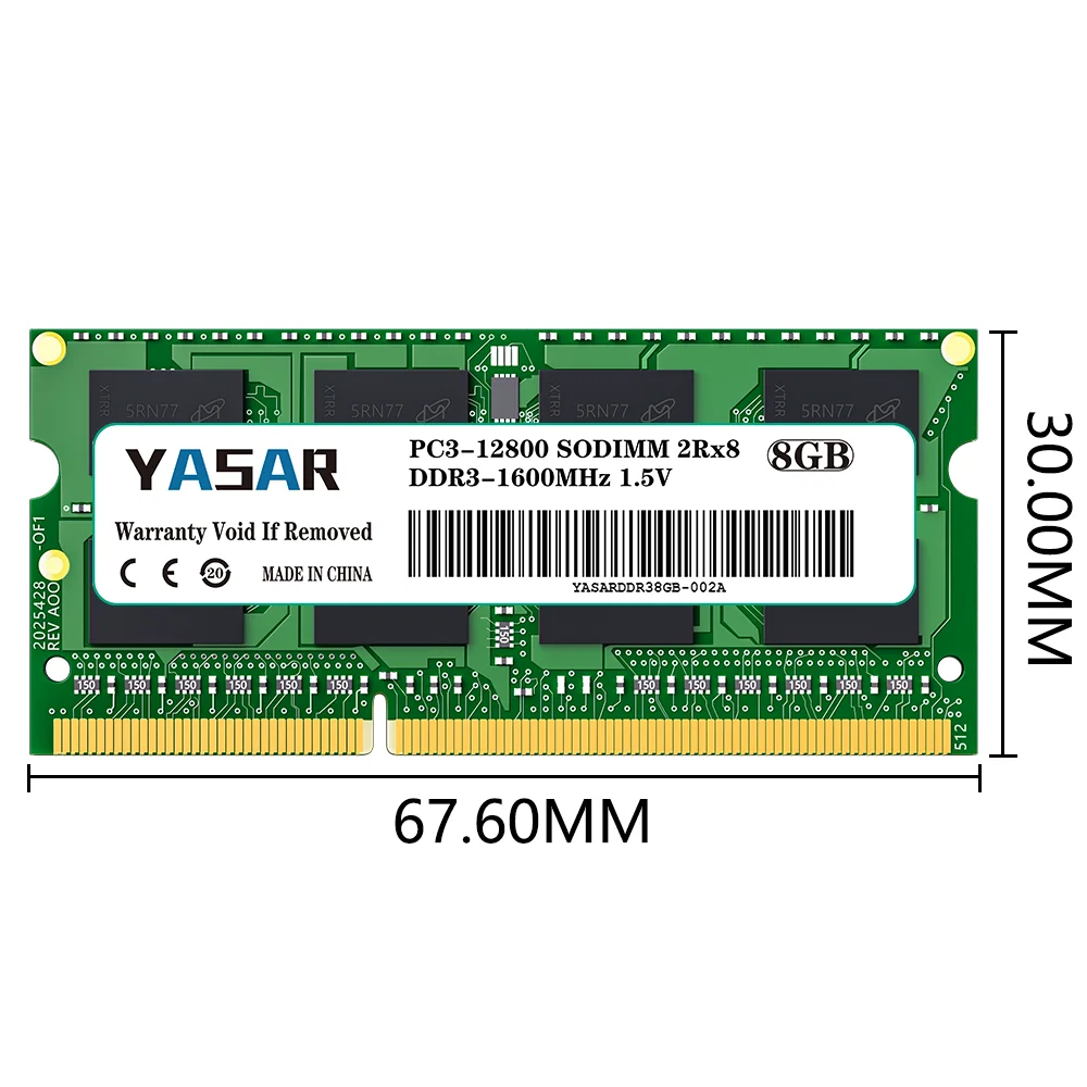 Imagem -06 - Memória Ram Portátil Ddr3 8gb 4gb 1600mhz 1333mhz 1066mhz 240pin 1.5v Pc312800 10600 Sodimm Notebook 50 Pcs