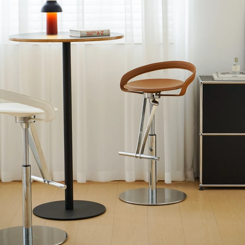 Household high chair bar stool rotating lift bar chair high stool