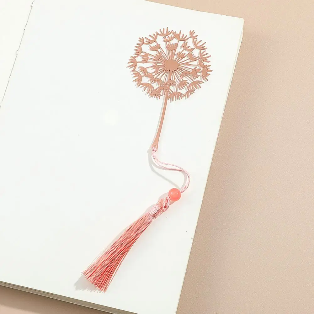 ที่คั่นหนังสือสวยงามที่คั่นหนังสือโลหะรูปใบไม้คลาสสิกพร้อมพู่ห้อยดีไซน์ของขวัญสำหรับครูนักเรียนหนังสือ