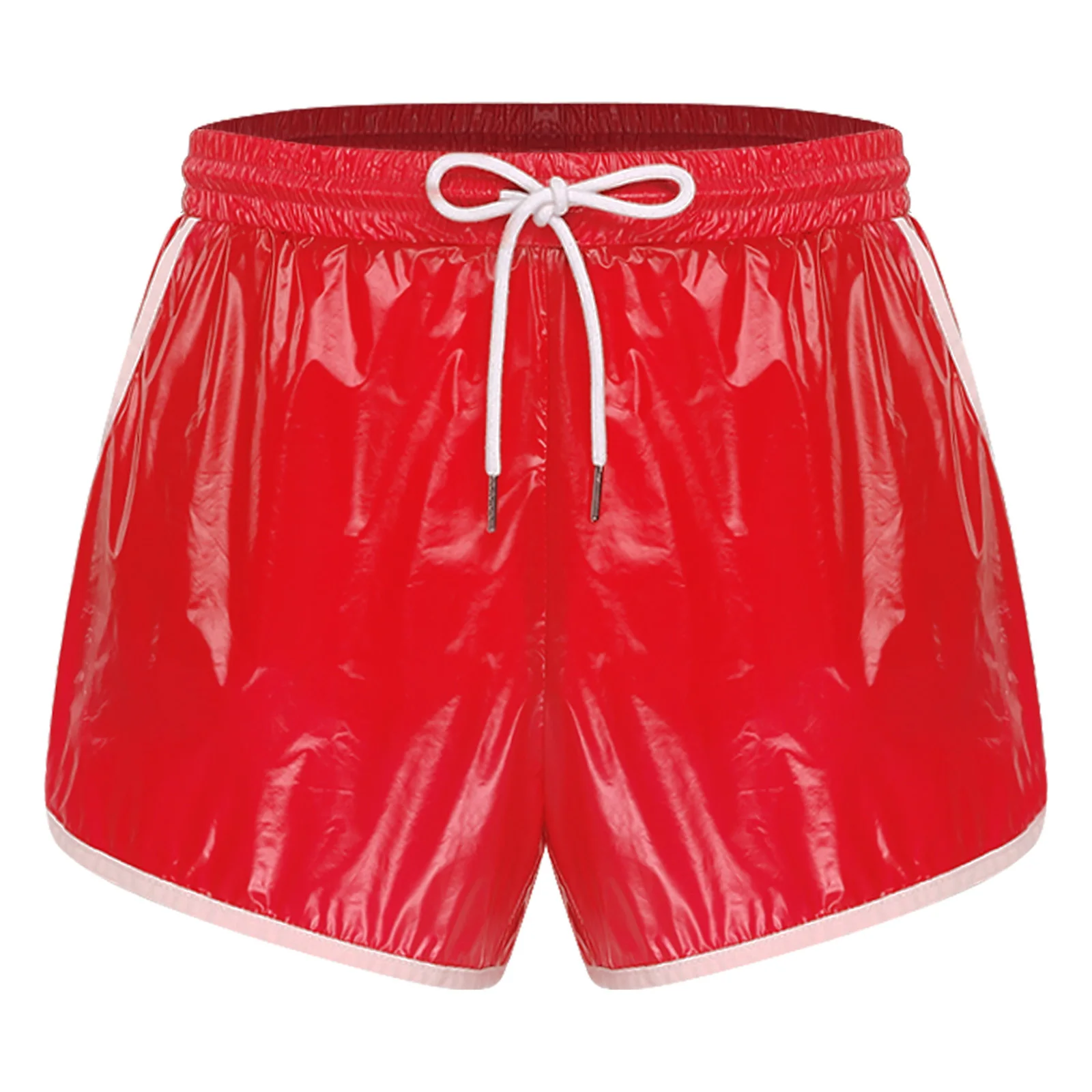 Swimwear Mens Swimsuit Swimming Bathing Suit Waterpoof Swim Trunks Shorts Drawstring Color Blocking Seams Shorts with Pockets