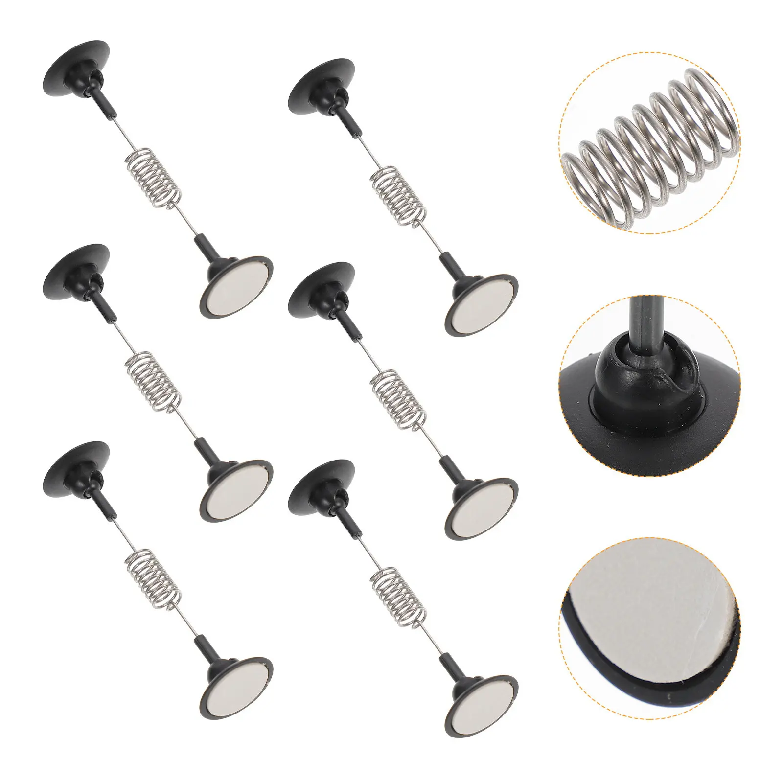 6Pcs Dual-Head Swivel Clip Premium Spring Display Holder for Price Tags Labels Name Cards Menu Photos Table Signage Advertising