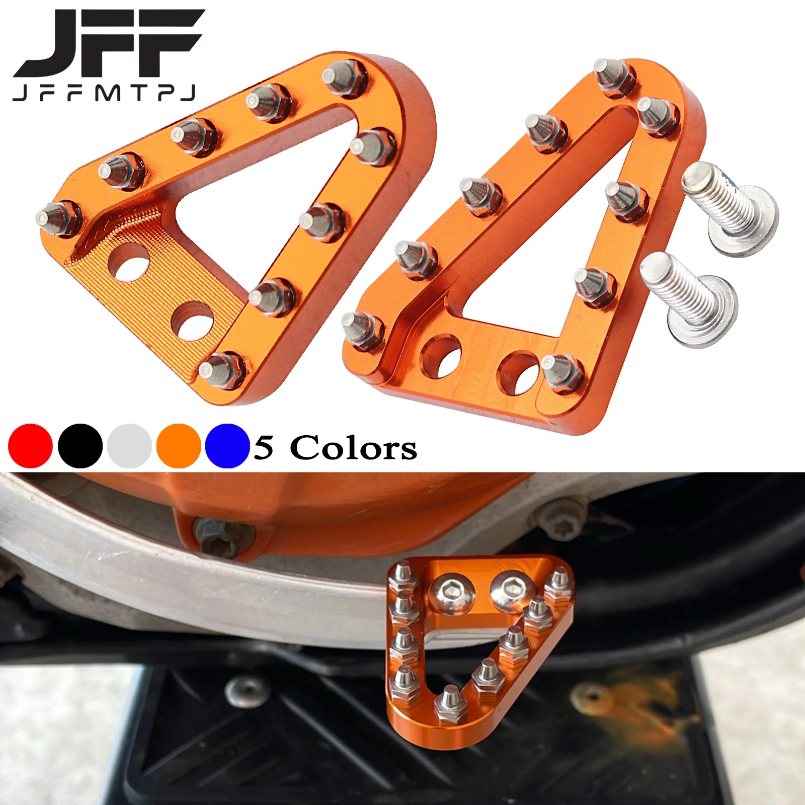 CNC Rear Brake Pedal Step Plate Tip For KTM SX SXF EXC EXCF XC XCF XCW XCFW TC TE 2008 2009 2010 2011 2012 2013 2014 2015 2016