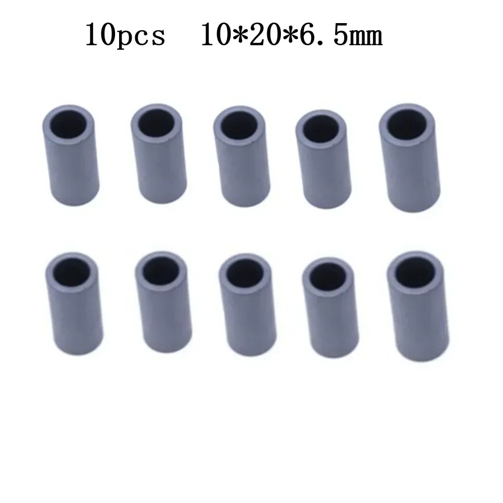 Nickel Zinc Ferrite Magnetic Ring 10 Ratio 10pcs 13A/m Force 400 Induction Anti-interference Black Circular Core